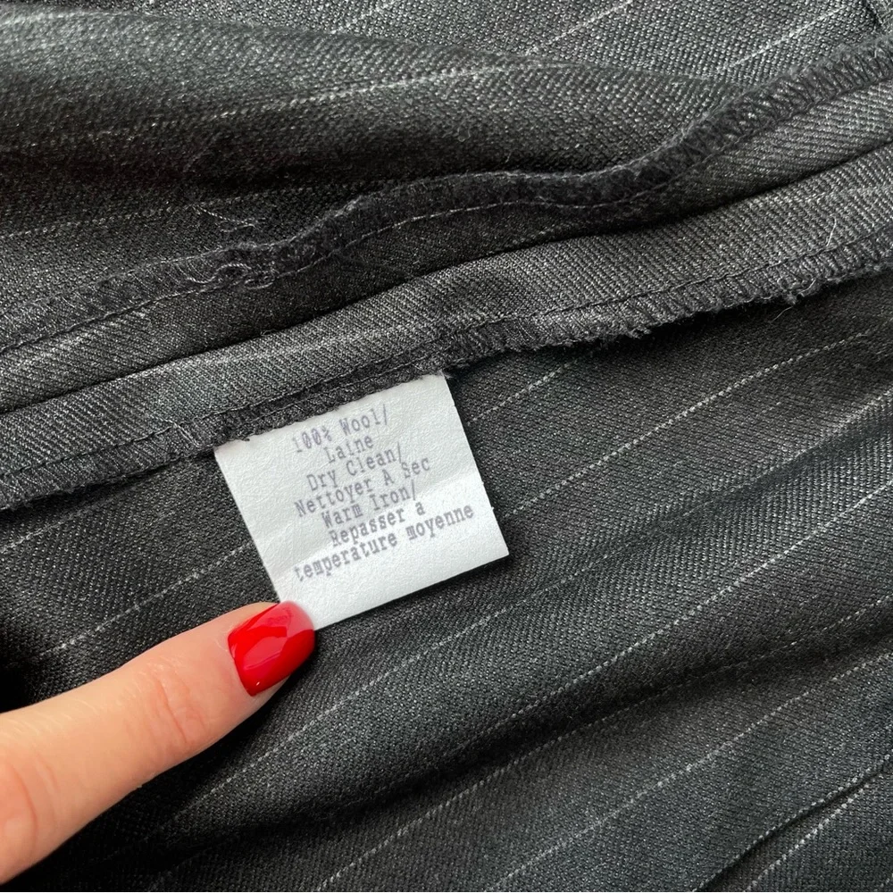 Lafayette 148 A-line Black Midi Skirt Sz 4 Wool